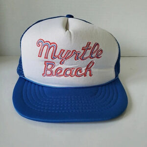 Vintage Segal,Myrtle  Beach Mens Blue/White Mesh,Snapback Trucker Hat.